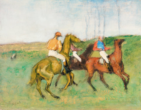 Jockeys and Race Horses, ca. 1890-1895 -  Edgar Degas - McGaw Graphics