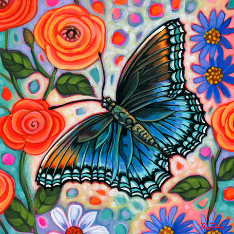 Taking Flight - Royal Blue Butterfly -  Peggy Davis - McGaw Graphics