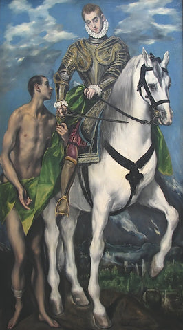 Saint Martin and the Begger 1597-99 -  El Greco - McGaw Graphics