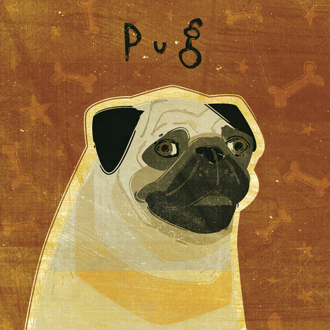 Pug (square) -  John W. Golden - McGaw Graphics