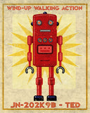 Ted Box Art Robot -  John W. Golden - McGaw Graphics