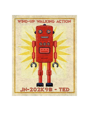 Ted Box Art Robot -  John W. Golden - McGaw Graphics