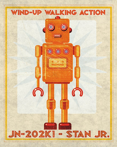 Stan Jr. Box Art Robot -  John W. Golden - McGaw Graphics