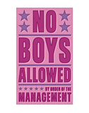 No Boys Allowed -  John W. Golden - McGaw Graphics