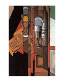 Glasses, Newspaper, and Bottle of Wine -  Juan Gris - McGaw Graphics
