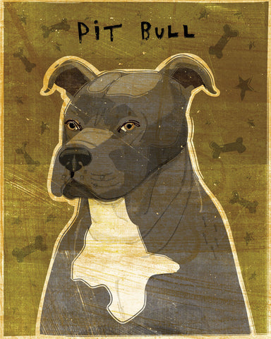 Gray Pit Bull -  John W. Golden - McGaw Graphics