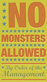 No Monsters Allowed -  John W. Golden - McGaw Graphics