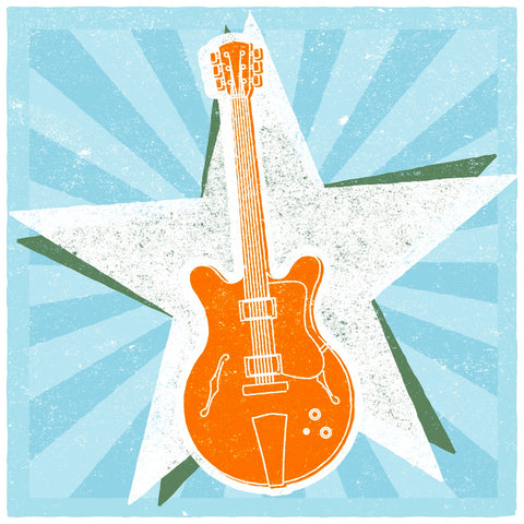 Guitar No. 2 Carnival Style -  John W. Golden - McGaw Graphics