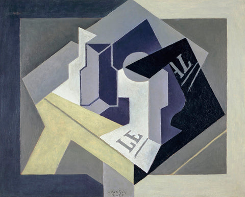 Fruit Bowl and Newspaper, 1920 -  Juan Gris - McGaw Graphics