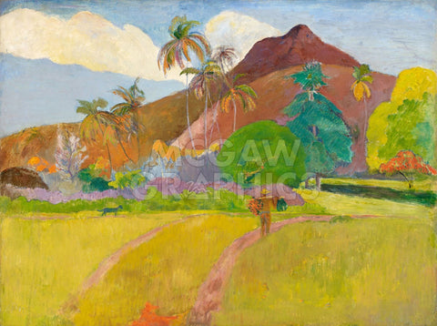 Tahitian Landscape, 1891 -  Paul Gauguin - McGaw Graphics