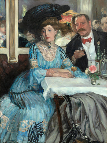 At Mouquin's, 1905 -  William James Glackens - McGaw Graphics