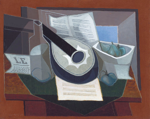 Mandolin and Fruit Dish, 1925 -  Juan Gris - McGaw Graphics