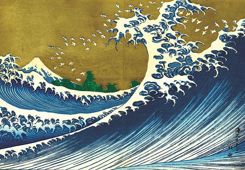 Big Wave (from 100 views of Mt. Fuji) -  Katsushika Hokusai - McGaw Graphics