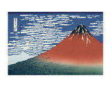 Red Fuji -  Katsushika Hokusai - McGaw Graphics