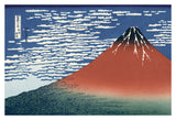 Red Fuji -  Katsushika Hokusai - McGaw Graphics