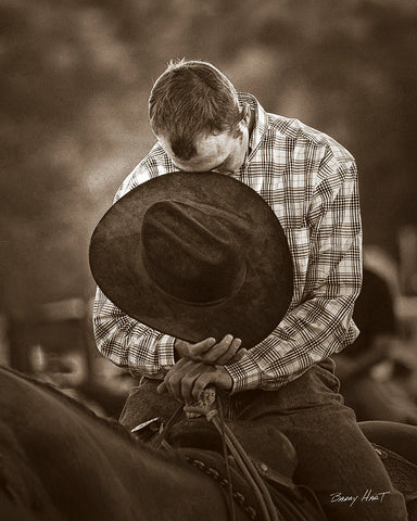 Praying Cowboy -  Barry Hart - McGaw Graphics