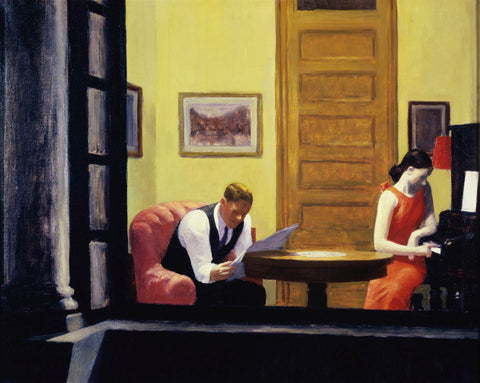 Room in New York, 1932 -  Edward Hopper - McGaw Graphics