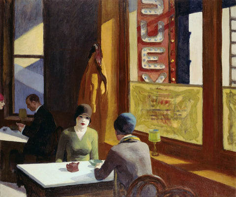 Chop Suey, 1929 -  Edward Hopper - McGaw Graphics