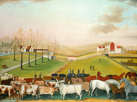 The Cornell Farm, 1848 -  Edward Hicks - McGaw Graphics