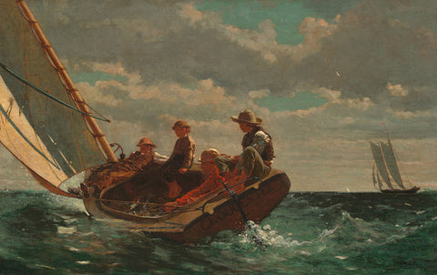 Breezing Up (A Fair Wind), 1873-1876 -  Winslow Homer - McGaw Graphics