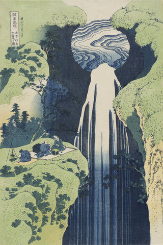 The Amida Falls in the Far Reaches of the Kisokaidô Road -  Katsushika Hokusai - McGaw Graphics
