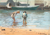 Boys Wading, 1873 -  Winslow Homer - McGaw Graphics