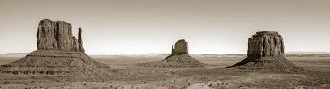 Monument Valley Panorama Sepia -  Barry Hart - McGaw Graphics