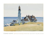 Lighthouse and Buildings, Portland Head, 1927 -  Edward Hopper - McGaw Graphics