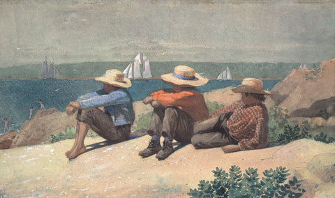 On the Beach, 1875 -  Winslow Homer - McGaw Graphics