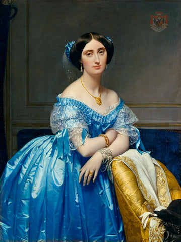 Joséphine-Éléonore-Marie-Pauline de Galard de Brassac de Béarn Princesse de Broglie, 1851–53 -  Jean Auguste Dominique Ingres - McGaw Graphics