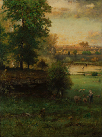 Scene at Durham, an Idyll, 1882-85 -  George Inness - McGaw Graphics