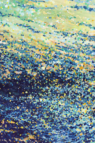 Glistening Tide Over Rocks -  Margaret Juul - McGaw Graphics