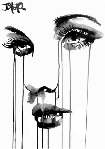 Untitled Face #4 -  Loui Jover - McGaw Graphics