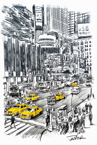 NY Sketch -  Loui Jover - McGaw Graphics