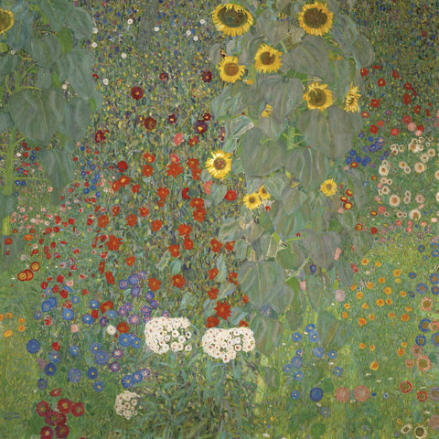 Farm Garden with Sunflowers, around 1905/1906 -  Gustav Klimt - McGaw Graphics