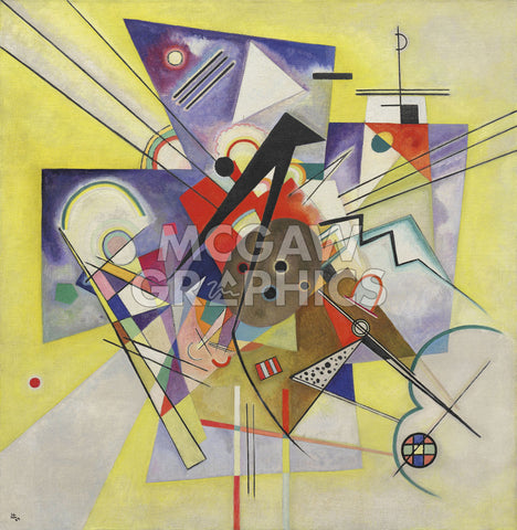 Yellow Accompaniment, February-March 1924 -  Wassily Kandinsky - McGaw Graphics