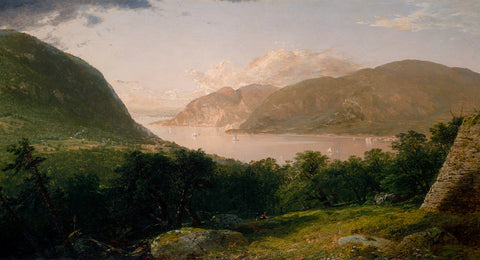 Hudson River Scene, 1857 -  John Frederick Kensett - McGaw Graphics
