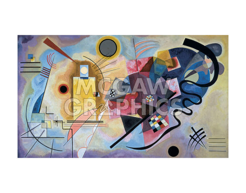 Yellow, Red, Blue, 1925 -  Wassily Kandinsky - McGaw Graphics