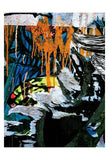 Blue Orange Layers 3 -  Jenny Kraft - McGaw Graphics