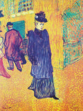 Jane Avril leaves the Moulin Rouge -  Henri de Toulouse Lautrec - McGaw Graphics