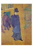 Jane Avril leaves the Moulin Rouge -  Henri de Toulouse Lautrec - McGaw Graphics