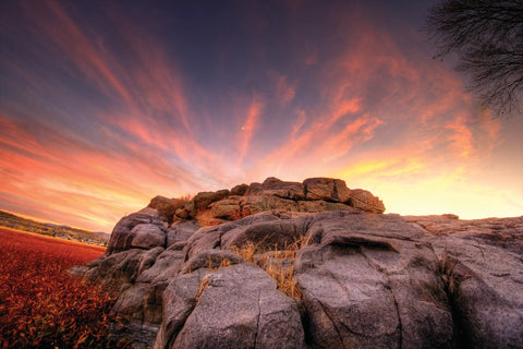 Rock Wall Sunset -  Bob Larson - McGaw Graphics