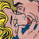 Kiss V -  Roy Lichtenstein - McGaw Graphics