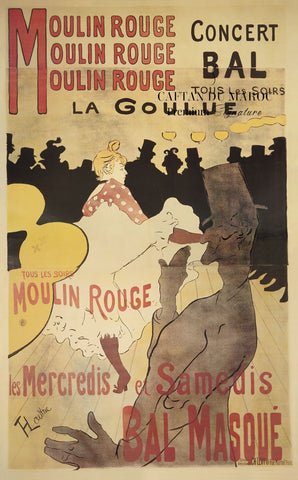 Moulin Rouge/La Goulue -  Henri de Toulouse Lautrec - McGaw Graphics