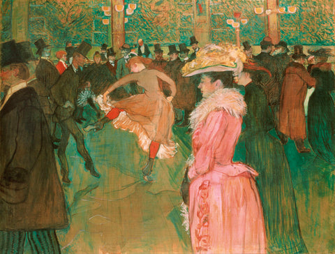 At the Moulin Rouge: The Dance, 1890 -  Henri de Toulouse Lautrec - McGaw Graphics