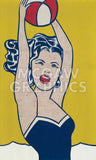 Girl with Ball -  Roy Lichtenstein - McGaw Graphics