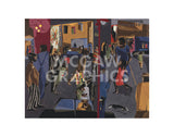 Fulton and Nostrand, 1958 -  Jacob Lawrence - McGaw Graphics