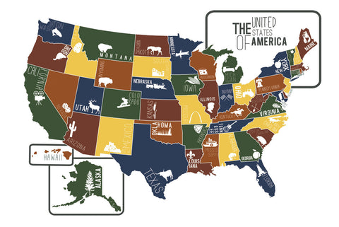 USA Map -  Katelyn Lynch - McGaw Graphics