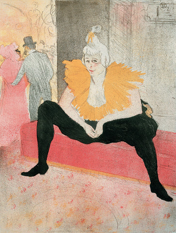 The Sitting Clowness, 1896 -  Henri de Toulouse Lautrec - McGaw Graphics