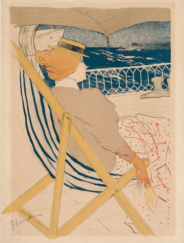 The Passenger in Cabin 54, 1896 -  Henri de Toulouse Lautrec - McGaw Graphics